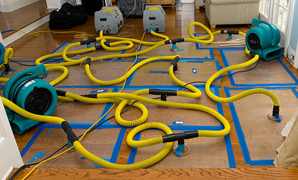 Professional Burst Pipe Water Damage technician working in Red Oak, NC